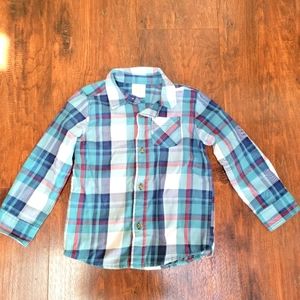 Boy's Jumping Beans plaid button down size 3t